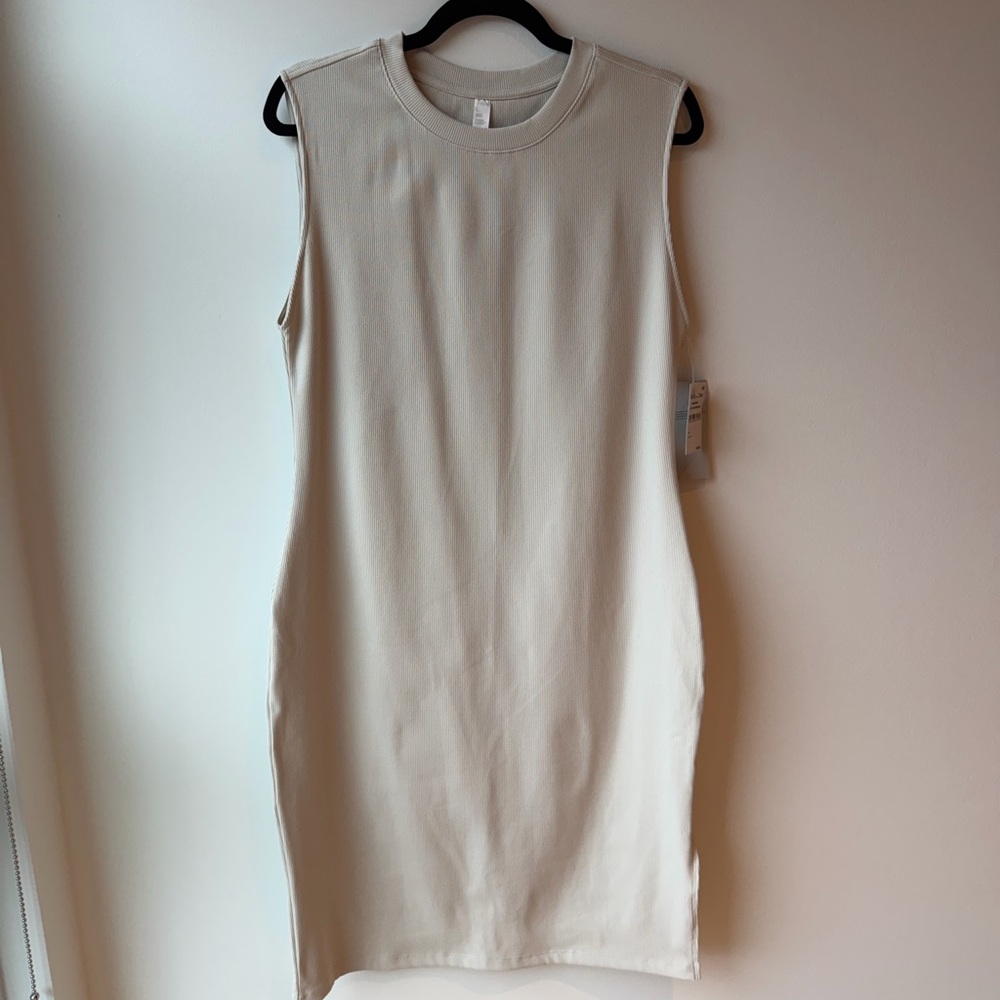 Zella Sleeveless Cream Dress